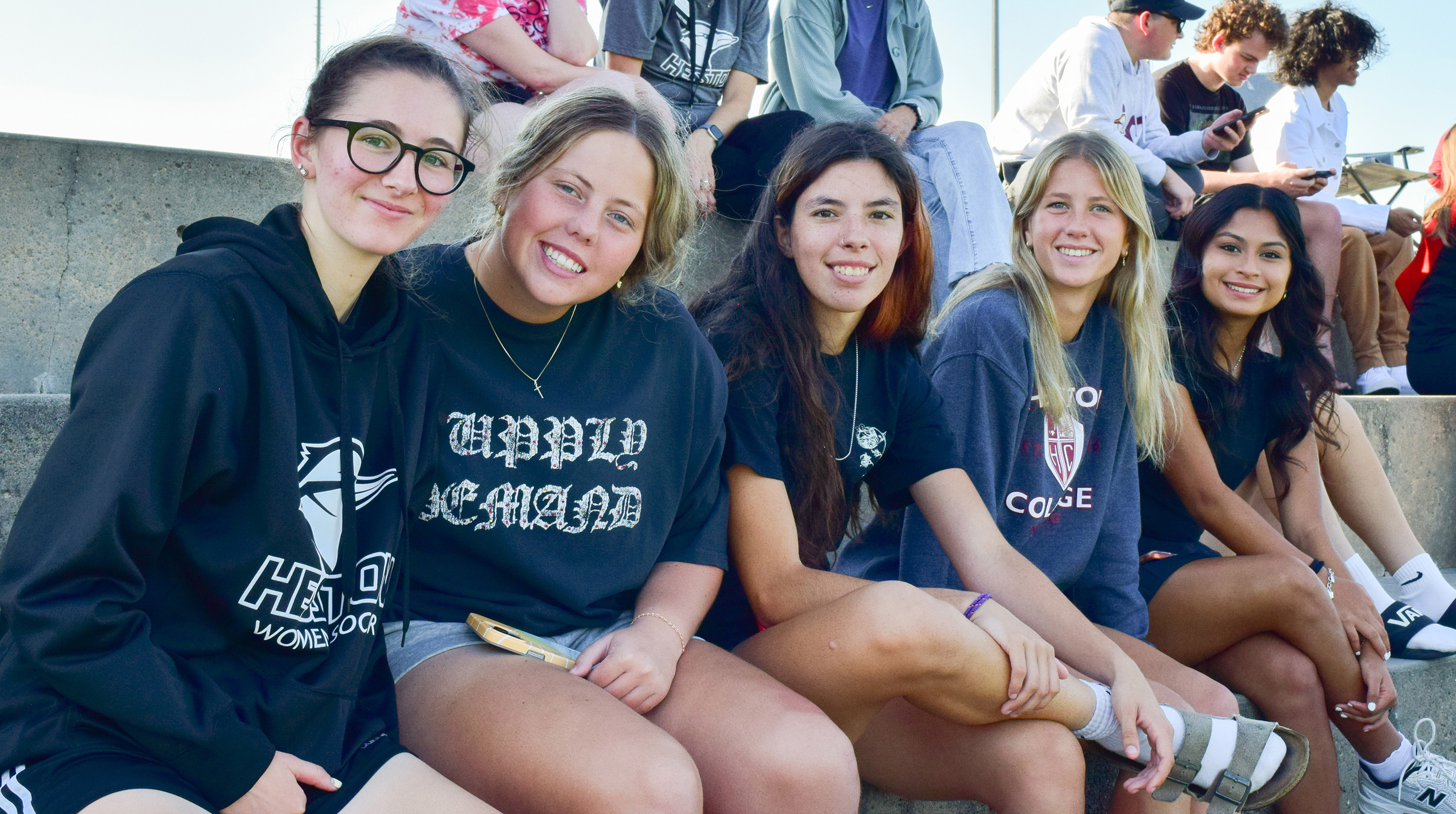 Homecoming 2026 photo - students enjoy the men's soccer match