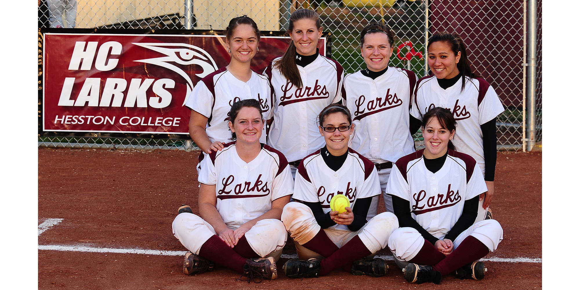 photo - Hesston College sophomore softball players