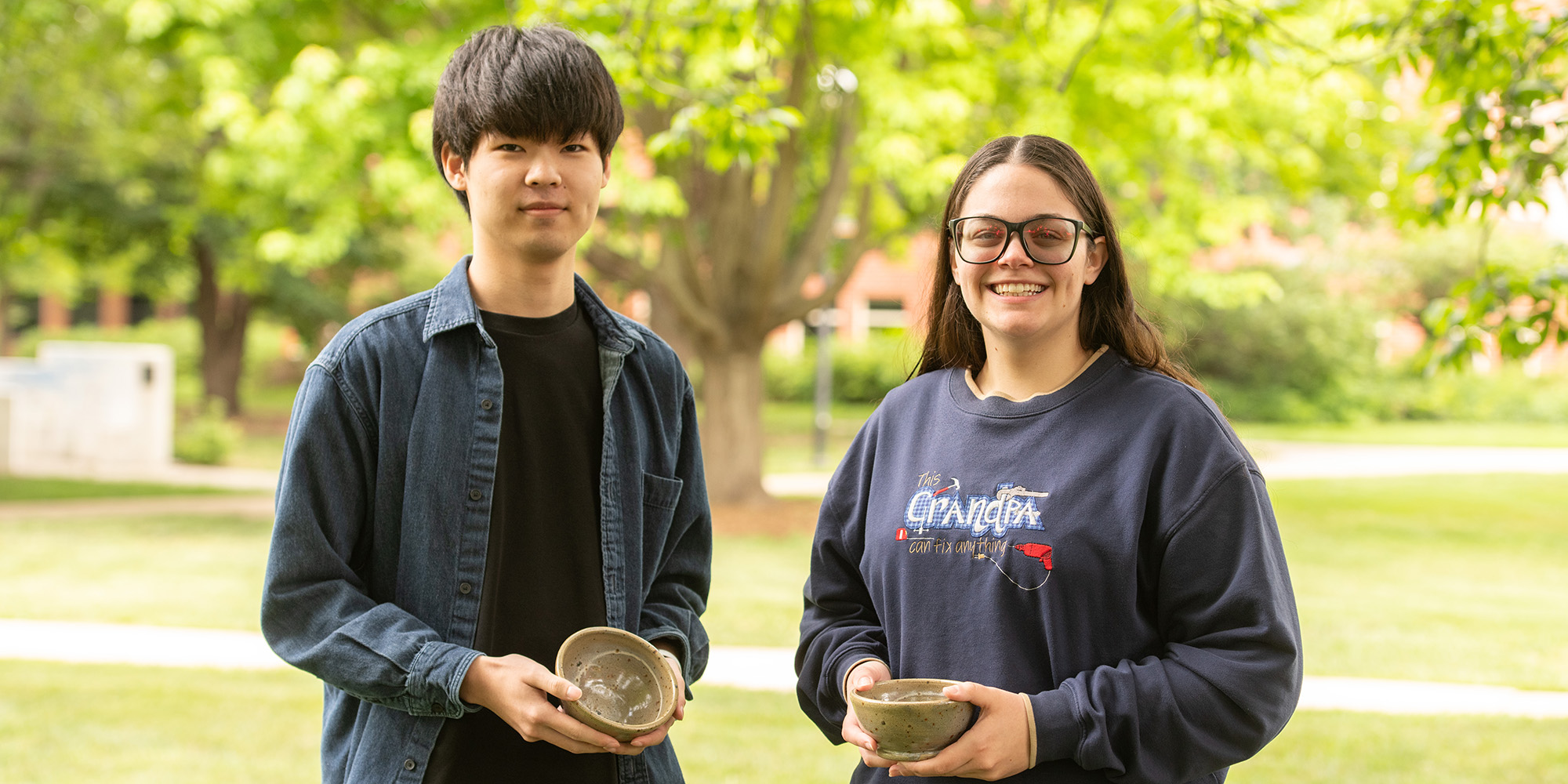 photo - 2026 Hesston College Lark of the Year winners Taiga Goto and Tana Hayworth