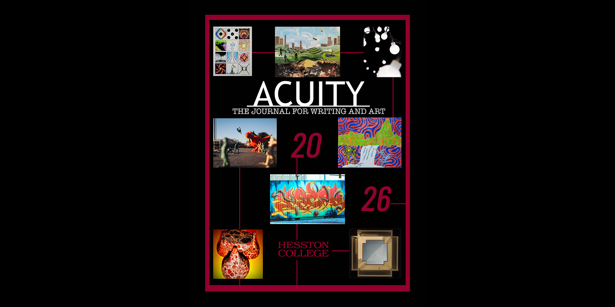 cover art for 2026 edition of Acuity Journal of Writing and Art