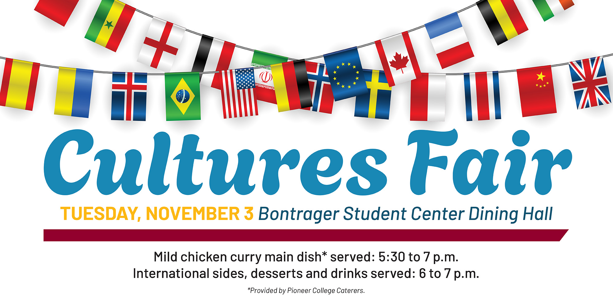 promotional graphic - 2026 Hesston College Cultures Fair