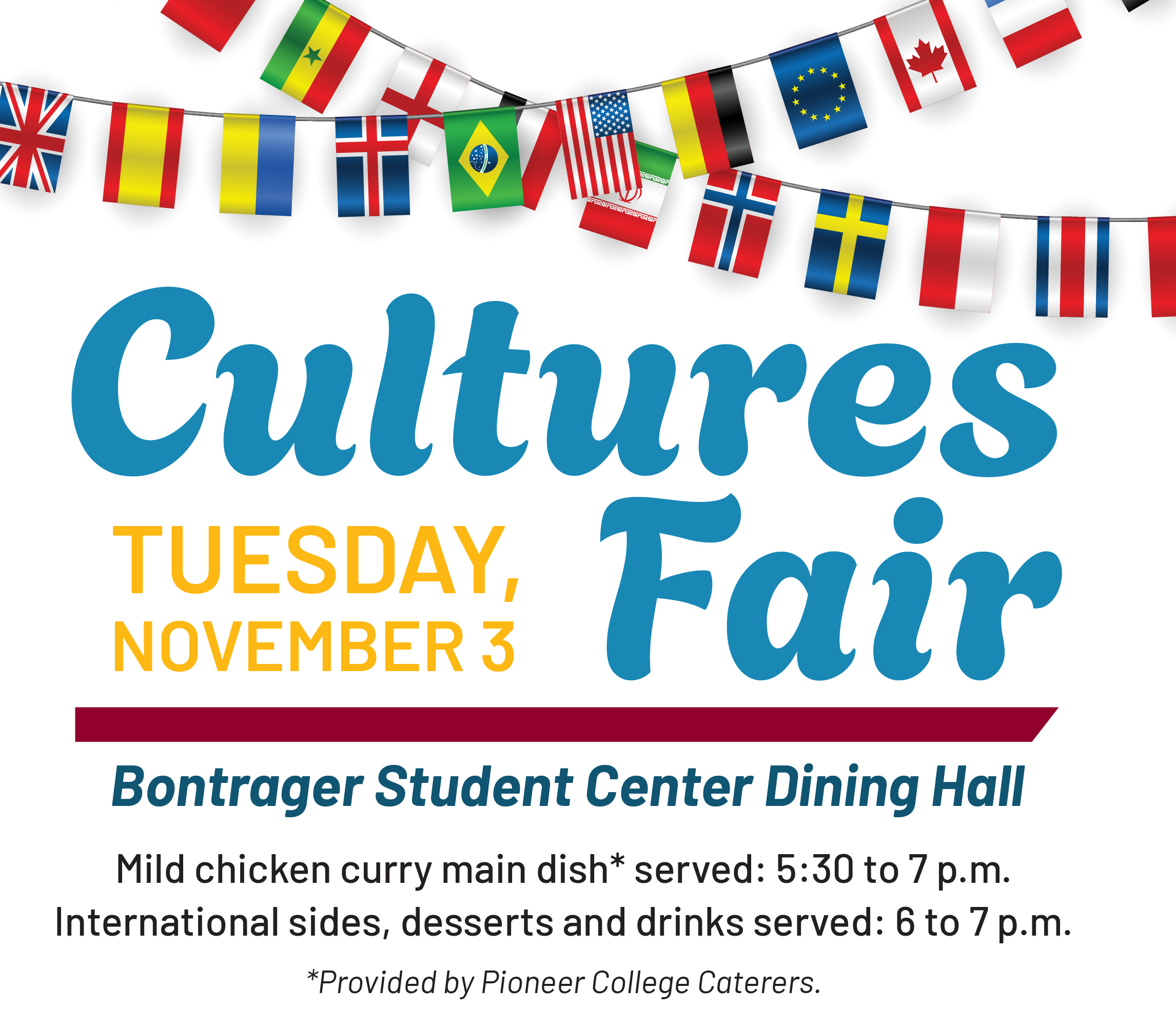 promotional graphic - Hesston College Cultures Fair
