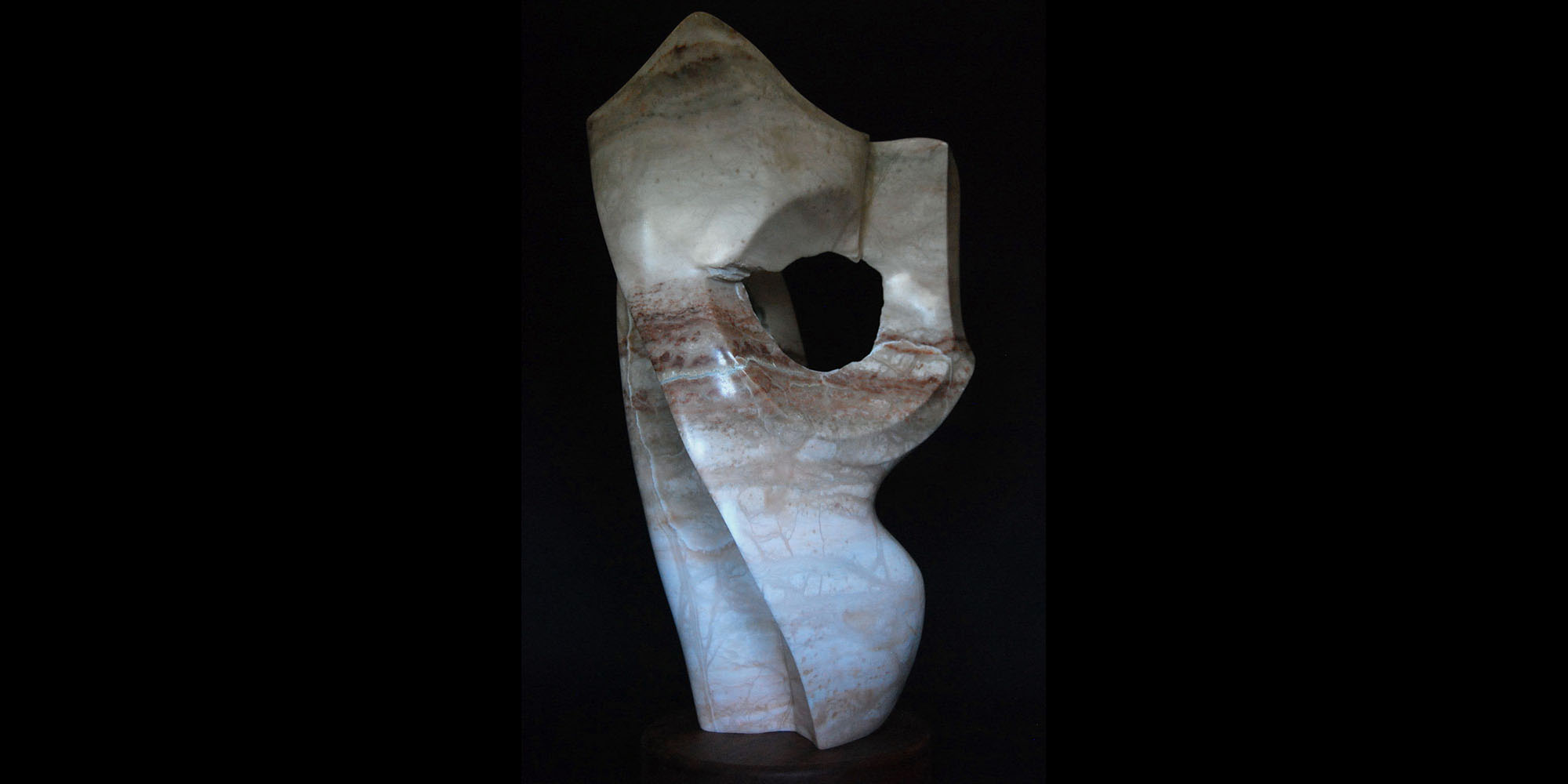 photo - Dave Foncannon’s alabaster sculptures will be on display in the Hesston College Friesen Center for the Visual Arts gallery Feb. 26 to April 13.