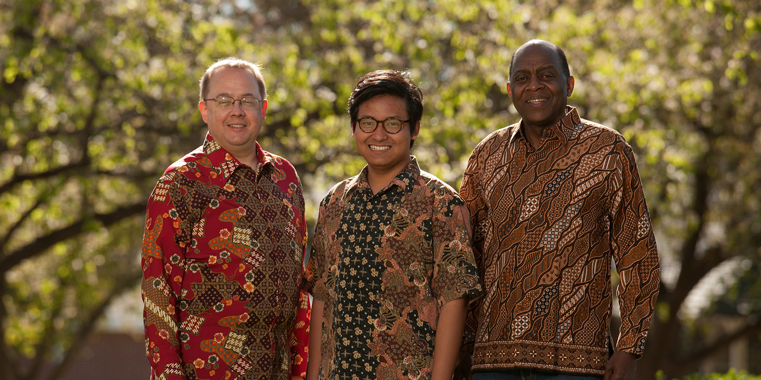 photo - Ken Rodgers, Galed Krisjayanta and Tony Brown