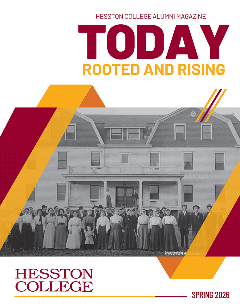 cover art with photograph - Hesston College Today spring 2026