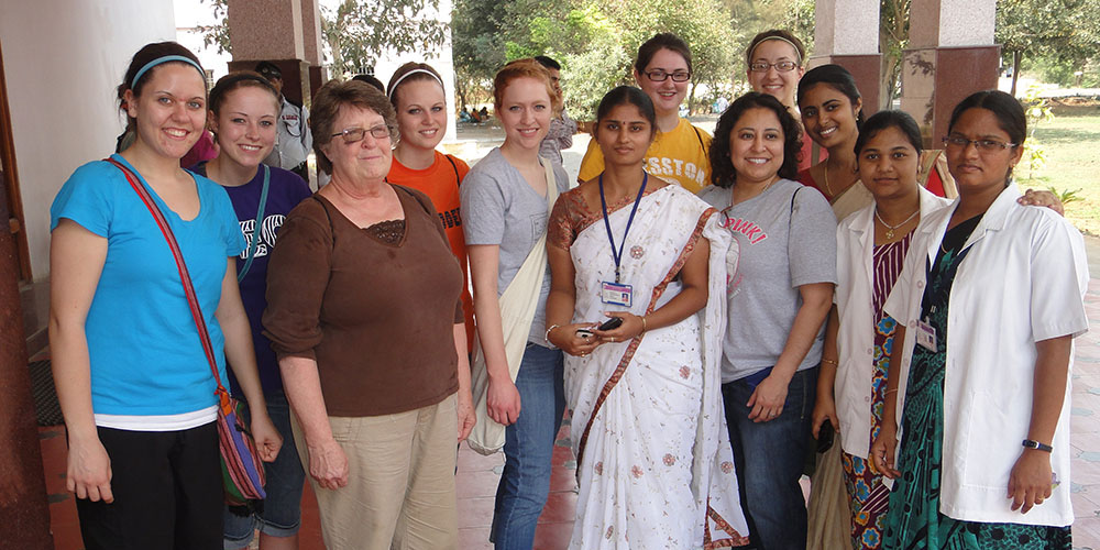 photo - Seven Hesston College nursing students and one instructor spent two-weeks in Chiluvuru, Andhra Pradesh, India during a two-week extended spring break trip.