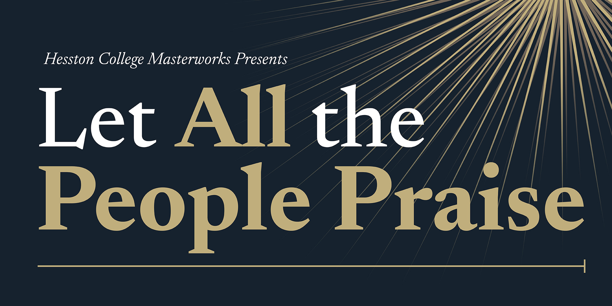 promotional banner - Let All the People Praise