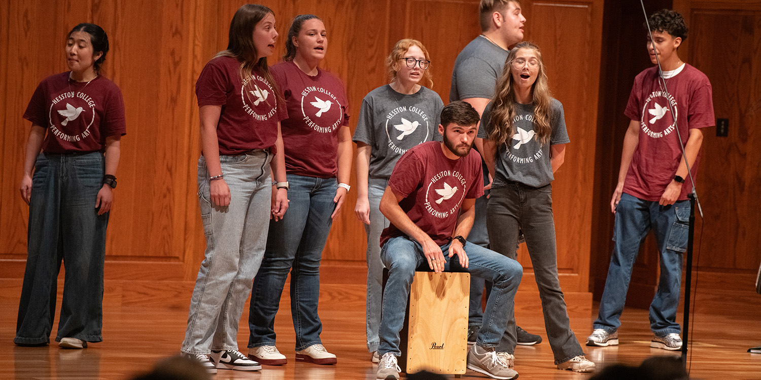 Bel Canto Singers members perform at Opening Celebration, Friday, August 15.