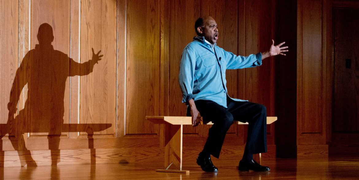 Photo: Tony Brown portrays civil rights activist Paul Robeson in “I Go On Singing: Paul Robeson’s Life in Word and Song.”