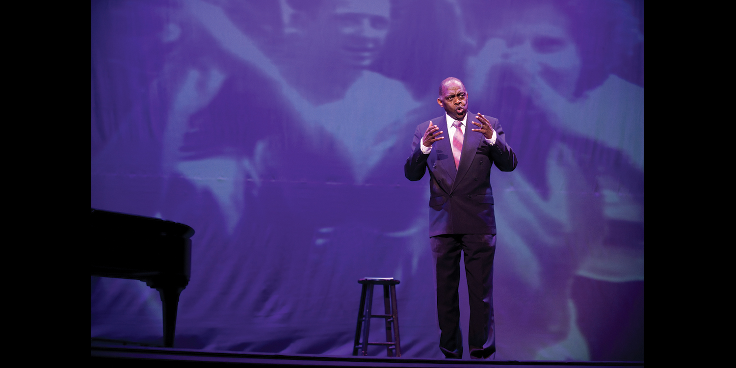 photo - Tony Brown performs in 