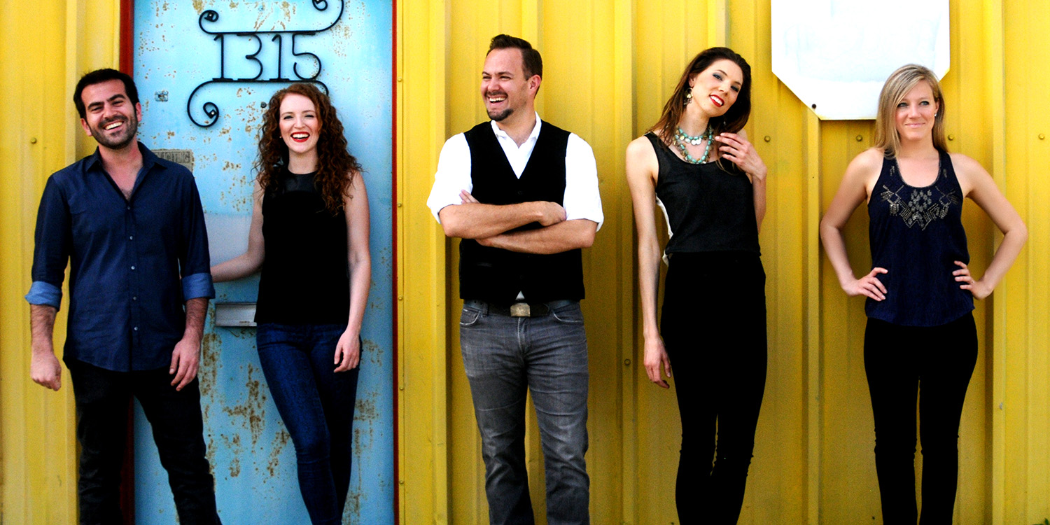 promotional photo of vocal group Sybarite5