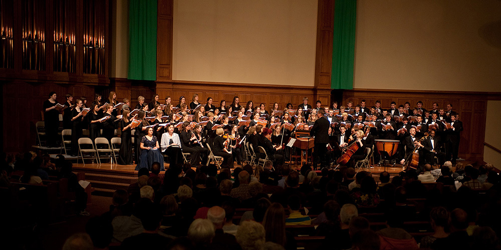 photo - More than 80 voices combined with an orchestra of local musicians to present part one of Handel’s Messiah on Thanksgiving evening at Hesston Mennonite Church