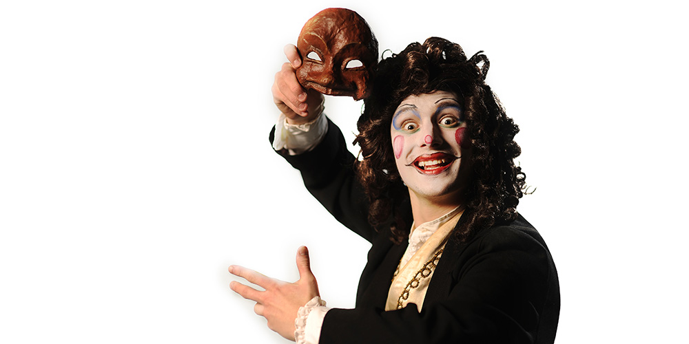 promotional photo for Hesston College production of Tartuffe