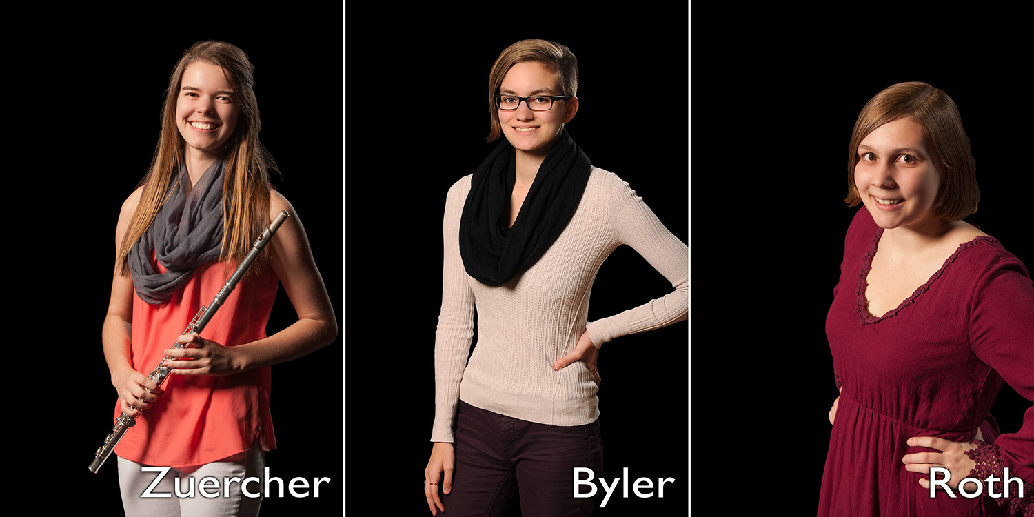 recital promo photos - Ali Zuercher, Erika Byler, Emma Roth