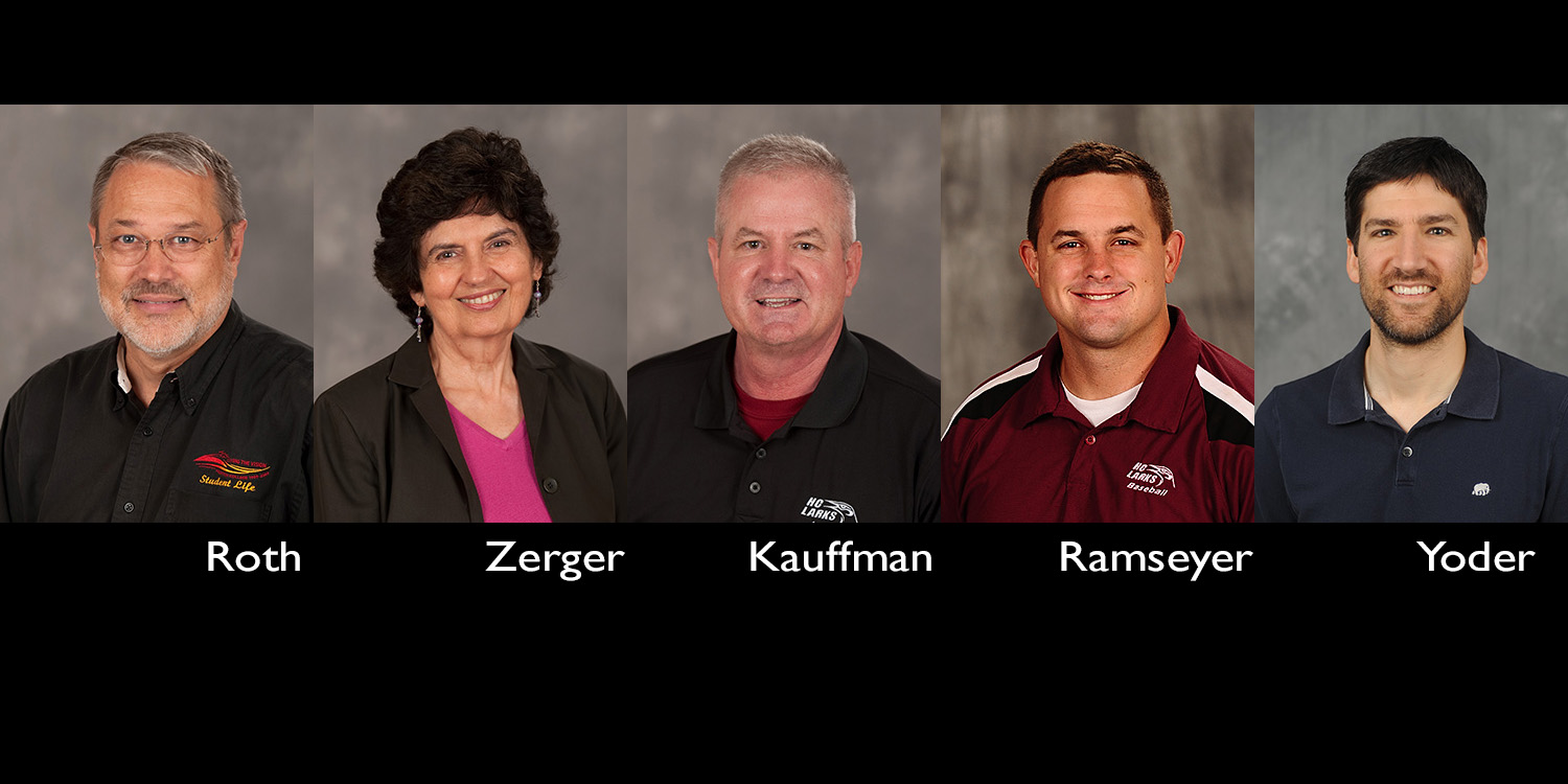 photos - Lamar Roth, Dr. Sandra Zerger, Joel Kauffman, Rob Ramseyer, Dr. Brent Yoder