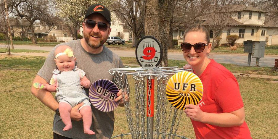 photo - Byler family disc golfing together