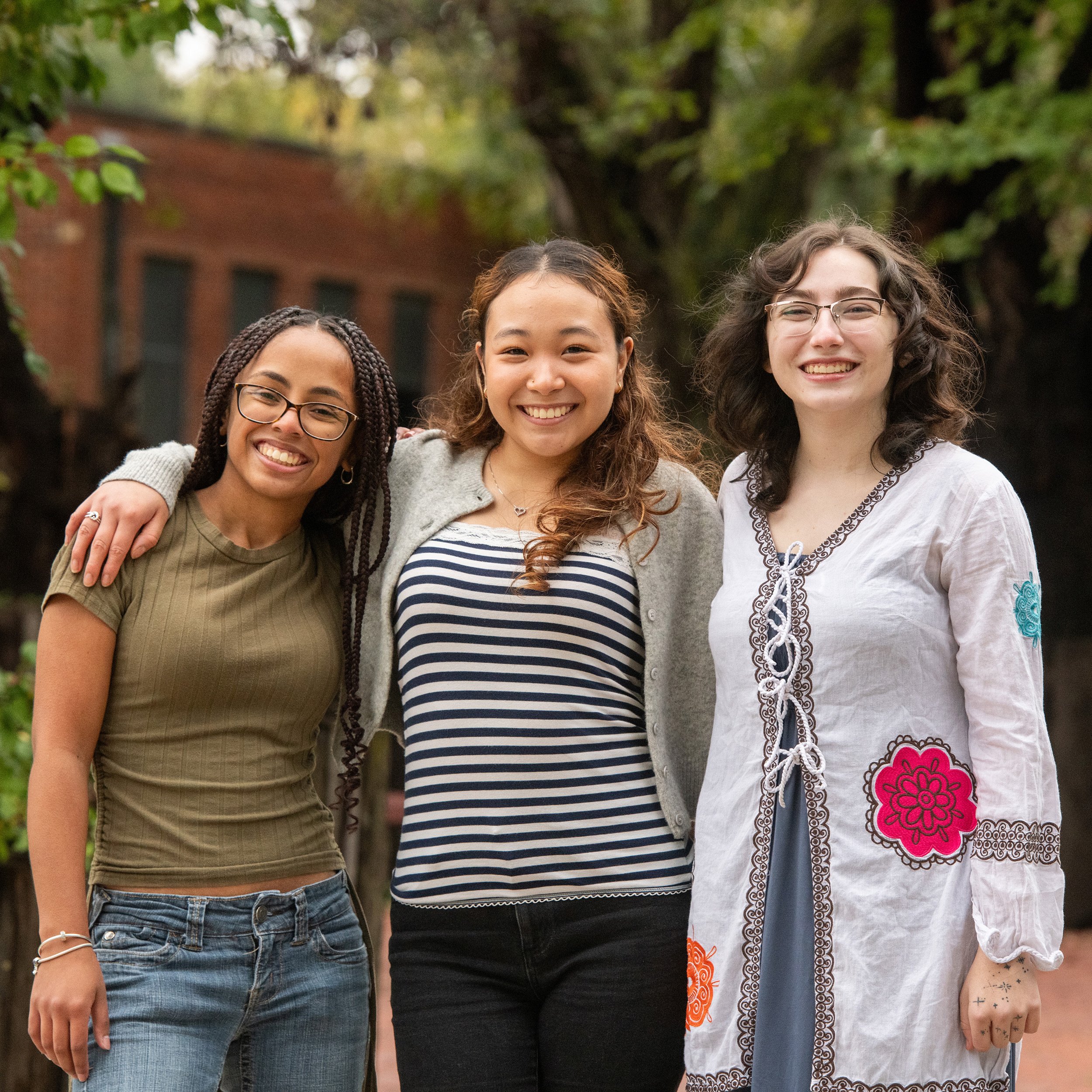 photo - three Hesston College students