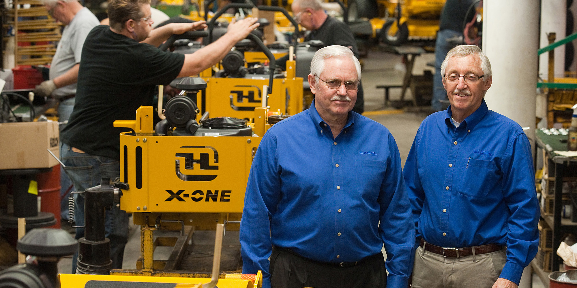 photo - Paul Mullet and Bob Mullet of Excel Industries in Hesston