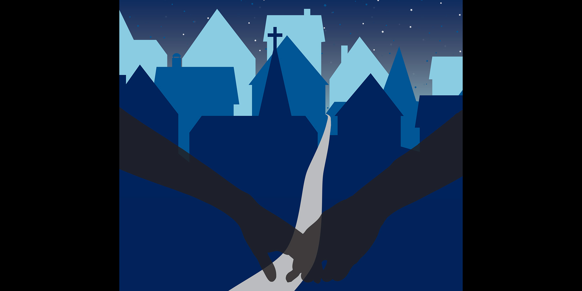 poster graphic for Hesston College production of 