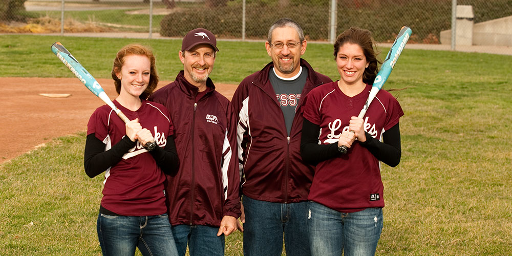photo - Olivia Miller ’14, Forrest Miller ’85, Terry Knepp ’82 and Ashlyn Knepp ’13.