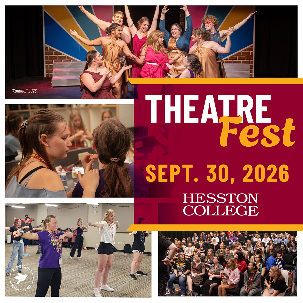 promotional image - Hesston College TheateFest, Sept. 30, 2026
