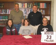 Liz Miller signs a letter of intent