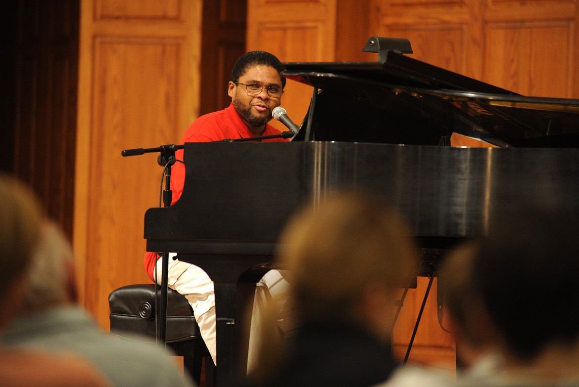 Tony Duplessis plays and sings in chapel