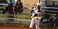 Hesston College softball action photo