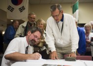 John Sharp signs A School on the Prairie