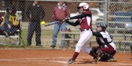 Hesston College softball action photo