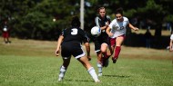 Hesston College women's soccer action photo