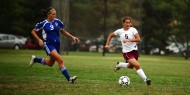 Hesston College women's soccer action photo