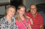 Cris Rodriguez and his wife, Cynthia, are members of Hesston College’s Partner Program. Pictured with them is their daughter, Alana.