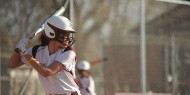 Hesston College softball action photo