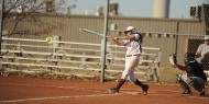 Hesston College softball action photo - Hayley Gately