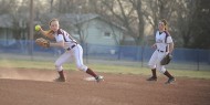 Hesston College softball action photo from 2011-12