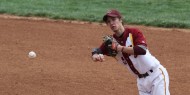 Hesston College baseball action photo