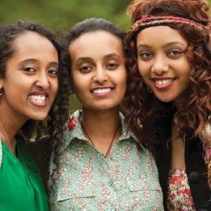 Asbel Assefa, Herane Girma and Zenawit Nerae celebrate their graduation and friendship.
