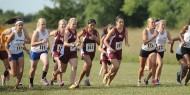 Women's cross country action photo