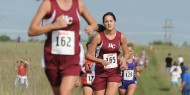 Women's cross country action photo