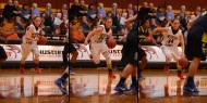 women's basketball action photo - Brittany Kramer