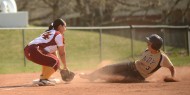 softball action photo