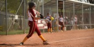 softball action photo