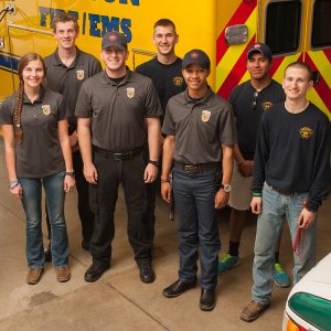 Hesston College students work for Hesston Emergency Services