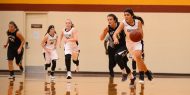 women's basketball action photo