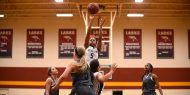 women's basketball action photo