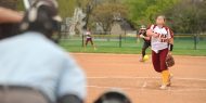 Hesston College softball action photo