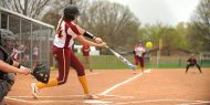 Hesston College softball action photo