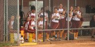 Hesston College softball action photo