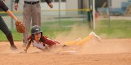 Hesston College softball action photo